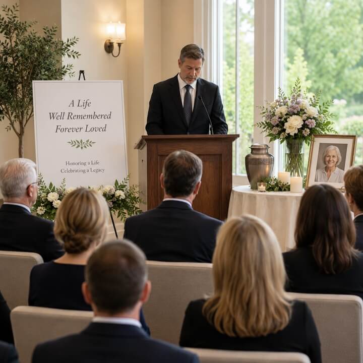 a heartfelt celebration of life ceremony in Madeira, OH